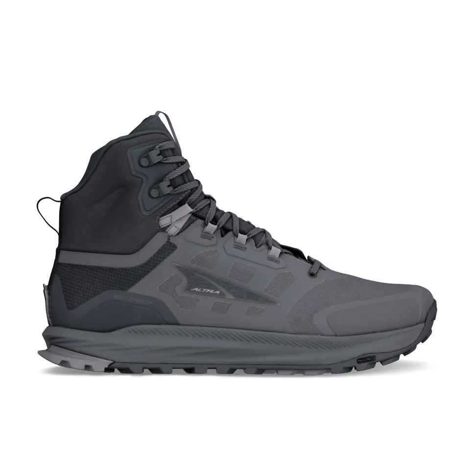 Altra Lone Peak 9 Waterproof Mid Mens – Black/Gray