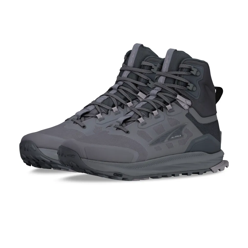 Altra Lone Peak 9 Waterproof Mid Mens – Black/Gray