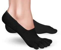 Knitido Essentials No-Show – Tåsokker – Black