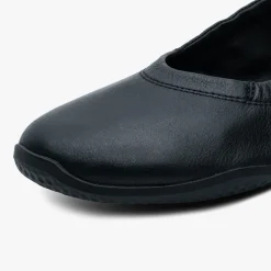 Vivobarefoot Asana Yin Ballerina Leather Womens – Obsidian
