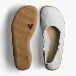 Vivobarefoot Asana Yin Ballerina Leather Womens – Limestone