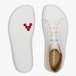 Vivobarefoot Geo Court III Womens – Off White / Pink