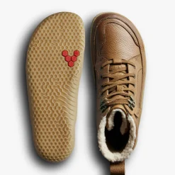 Vivobarefoot Gobi Boot Warmlined Mens – Light Tan