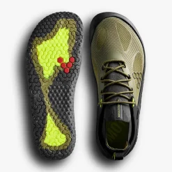 Vivobarefoot Motus Strength Womens – Forest Green / Acid Lime