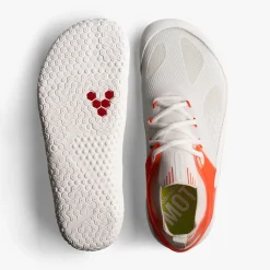 Vivobarefoot Motus Strength Mens – White / Scarlet Ibis