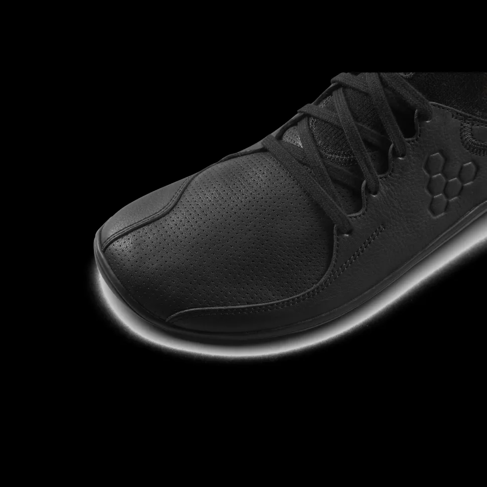 Vivobarefoot Primus Asana Leather Mens – Obsidian