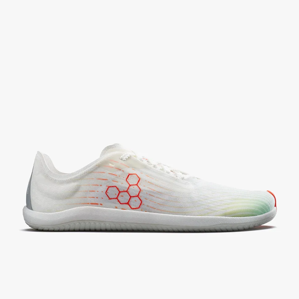 Vivobarefoot Primus Flow Womens – Bright White/Neon-Orange