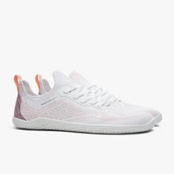 Vivobarefoot Primus Lite Knit Womens – White/Peach Melba