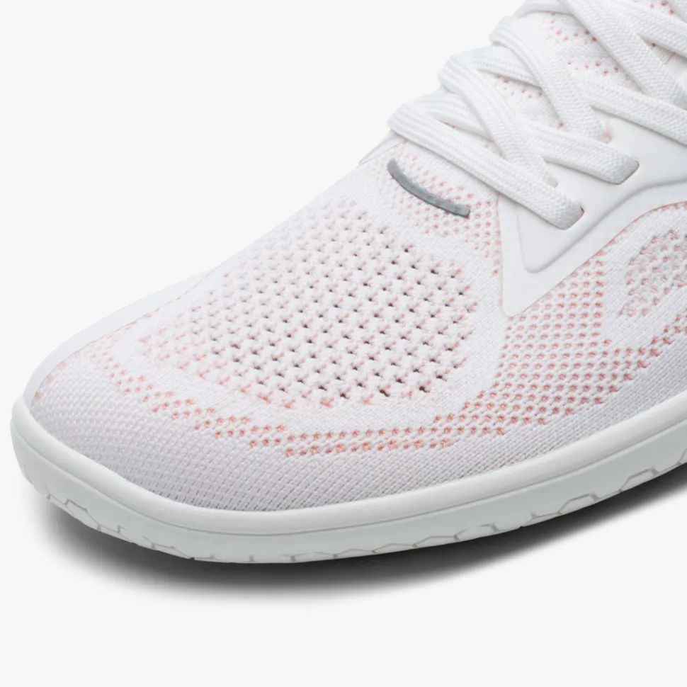 Vivobarefoot Primus Lite Knit Womens – White/Peach Melba