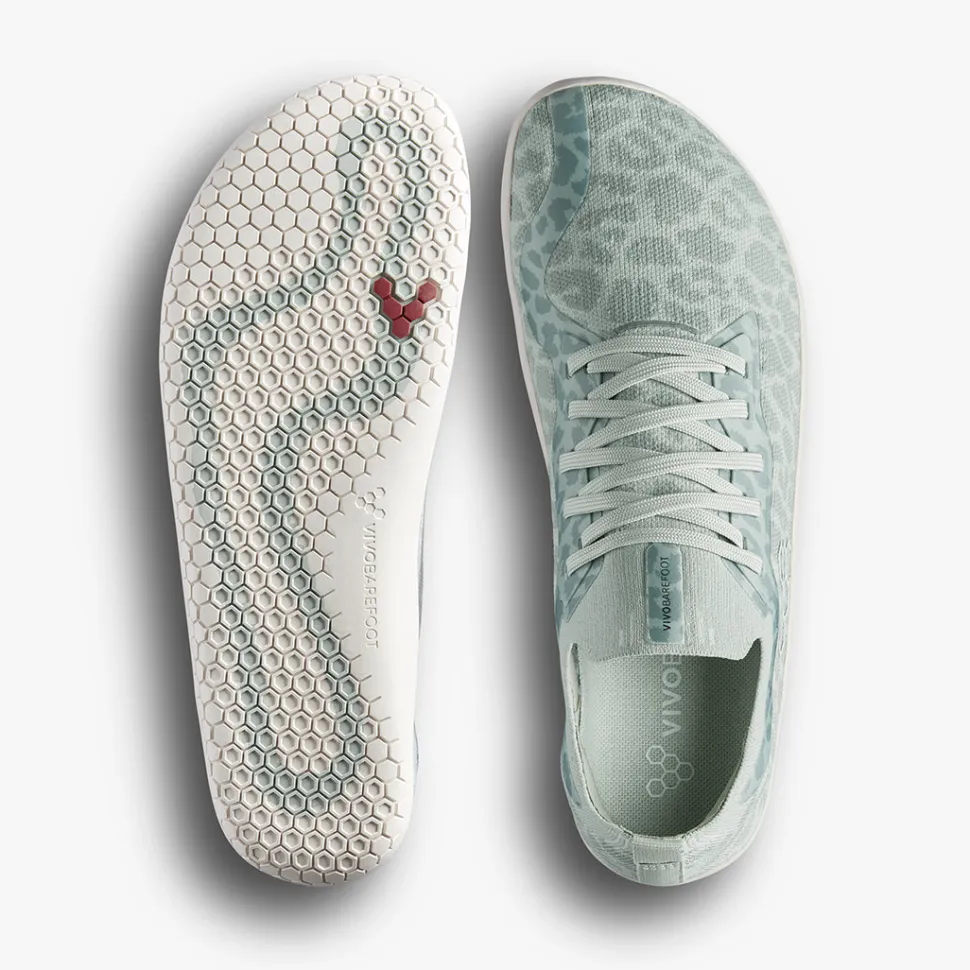 Vivobarefoot Primus Lite Knit Womens – Frosted Mint Leopard