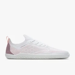 Vivobarefoot Primus Lite Knit Mens – White/Peach Melba