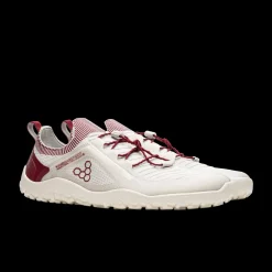 Vivobarefoot Primus Trail Knit FG Mens – Limestone/Rumba Red