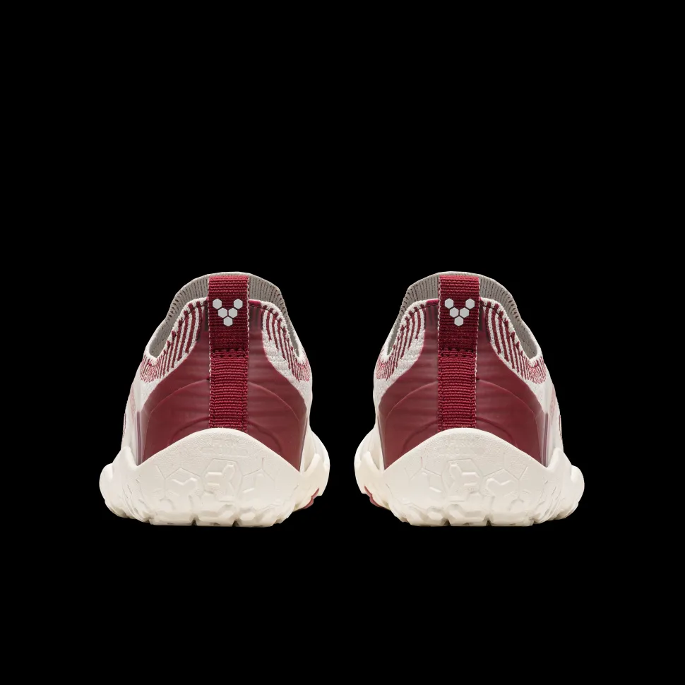 Vivobarefoot Primus Trail Knit FG Womens – Limestone/Rumba Red