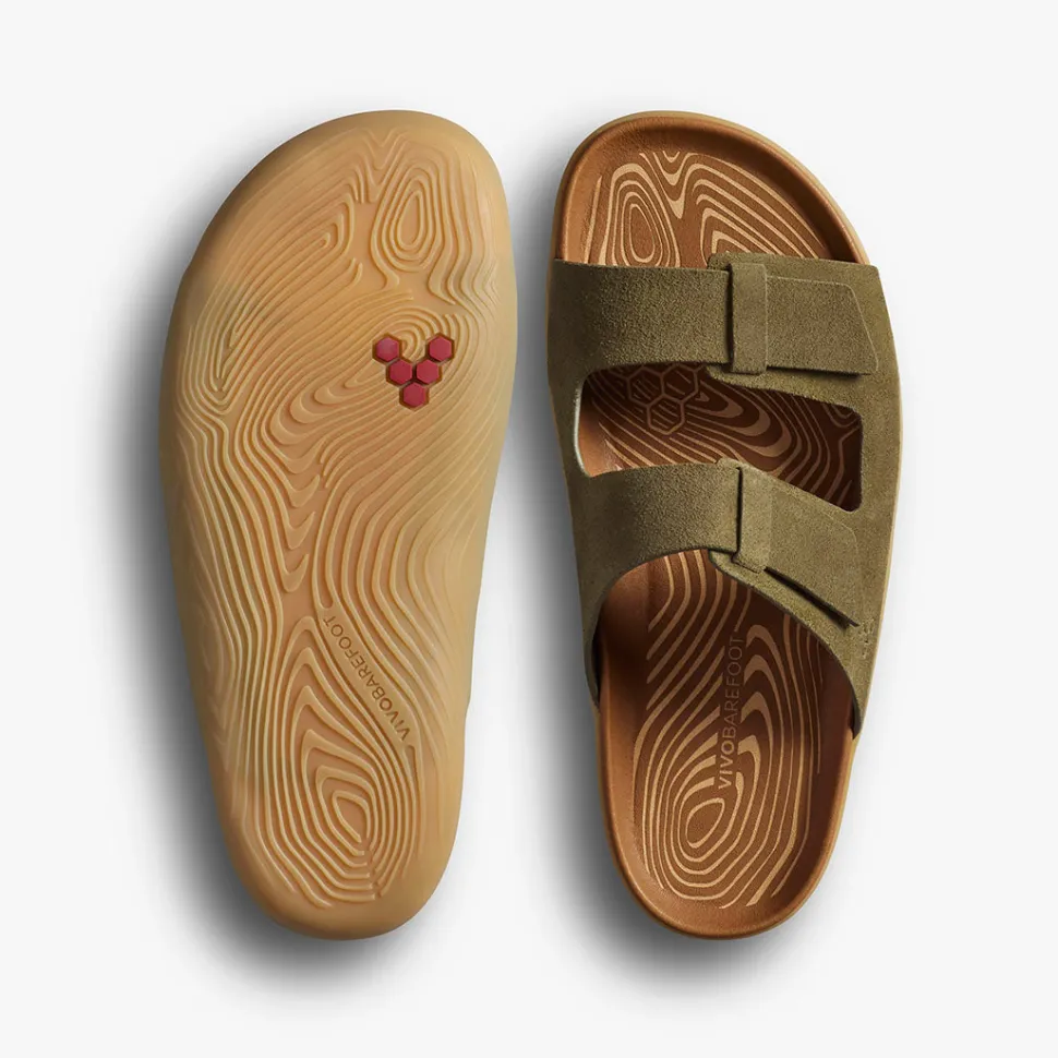 Vivobarefoot Sensus Yin Slide Womens – Dark Olive