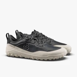 Vivobarefoot Tracker Leather AT Low Mens – Obsidian / White